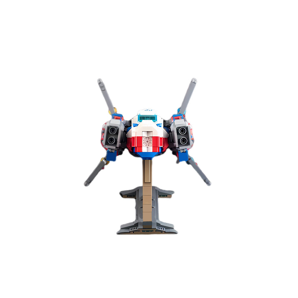 x1-b500 freedom rebel bomber building set | moc-128778 - 5