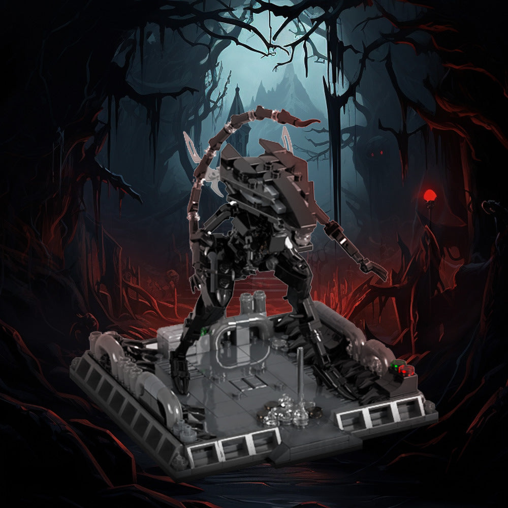 xenomorph queen building set | aliens micro diorama | moc-199999 - 1