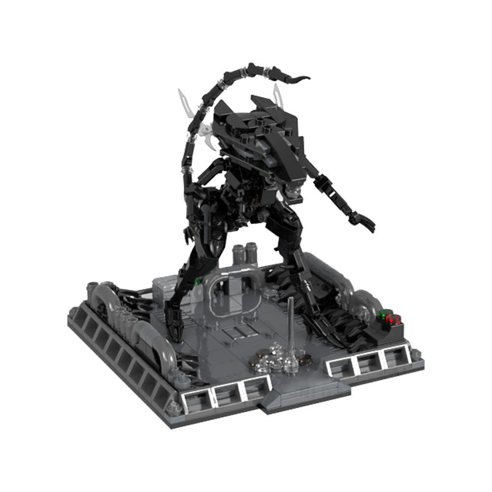 xenomorph queen building set | aliens micro diorama | moc-199999 - 2