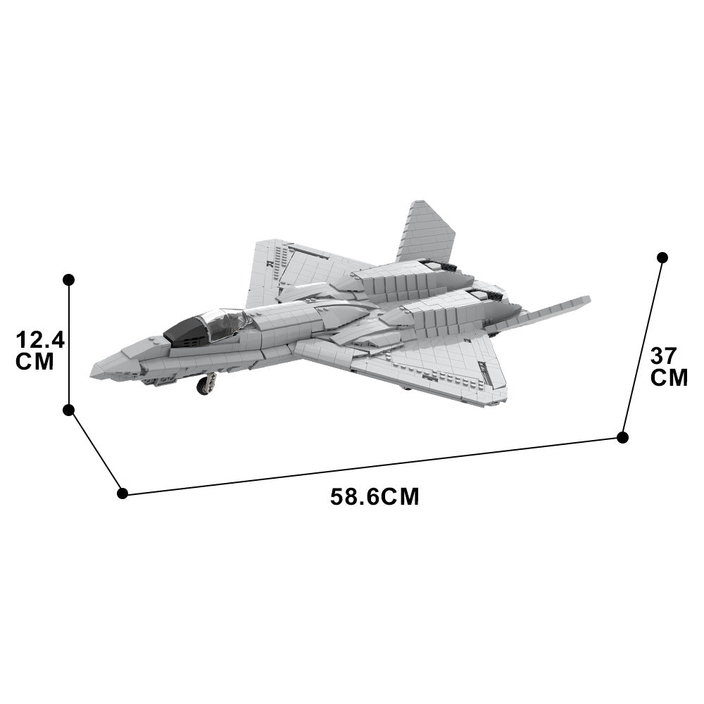 yf-23 black widow ii stealth fighter building set | moc-41847 - 4