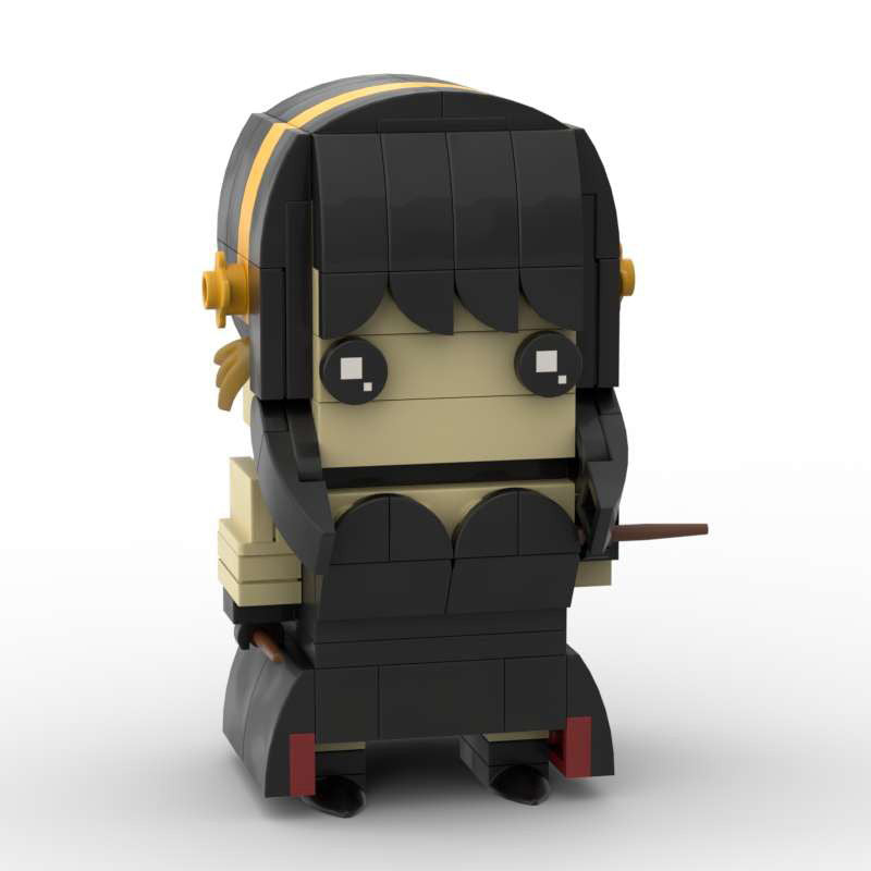 yor forger brickheadz building set | spy x family | lego-compatible - 3