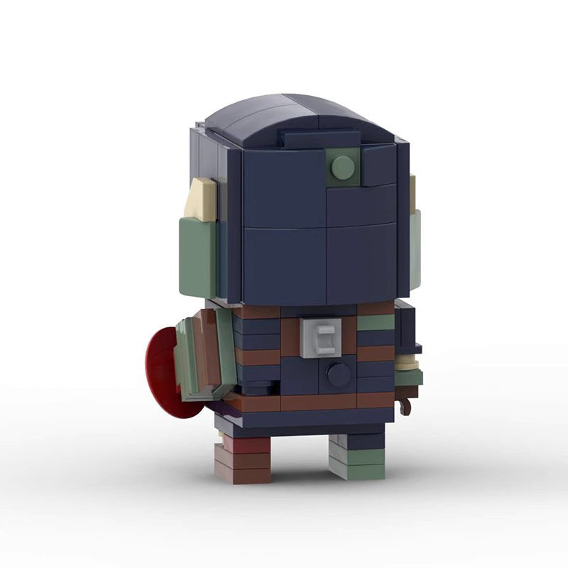 zombie captain america brickheadz building set | marvel | lego compatible - 4