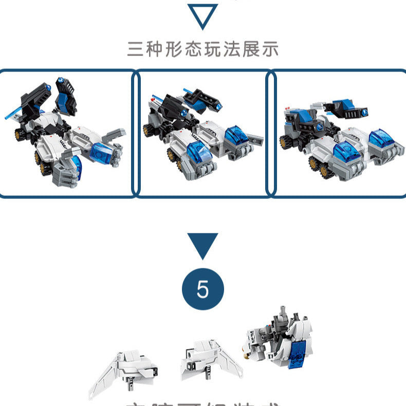 Wind Blade Knight 5 in 1 Building Set - 901 PCS | JIESTAR 69000