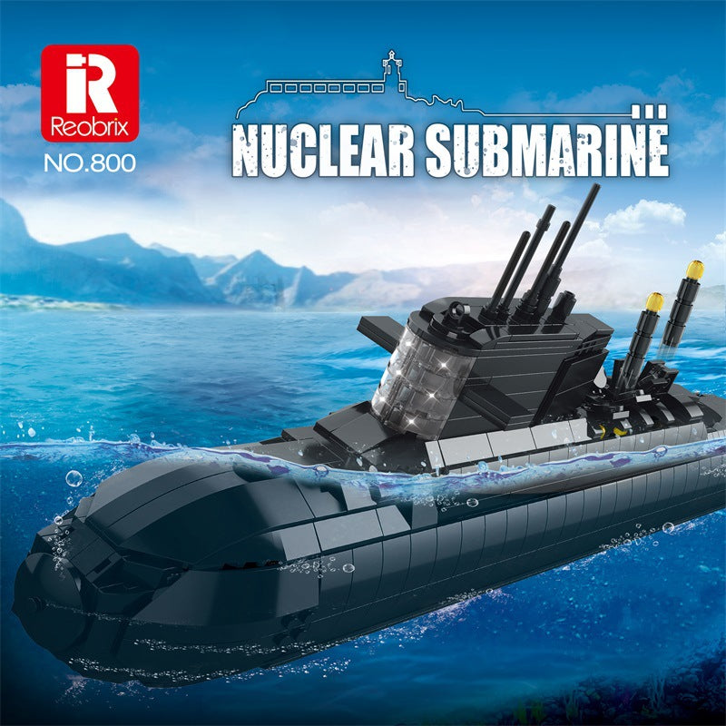 094 strategic nuclear submarine building block set - reobrix 800 - 1