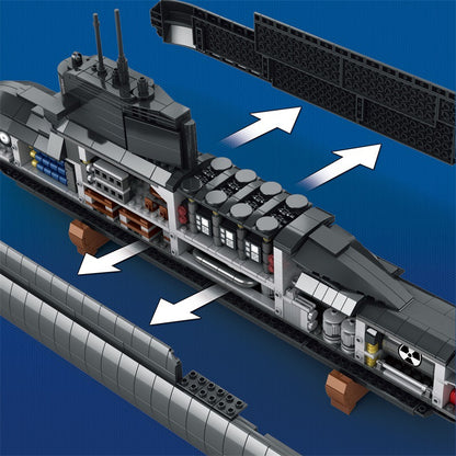 094 strategic nuclear submarine building block set - reobrix 800 - 3