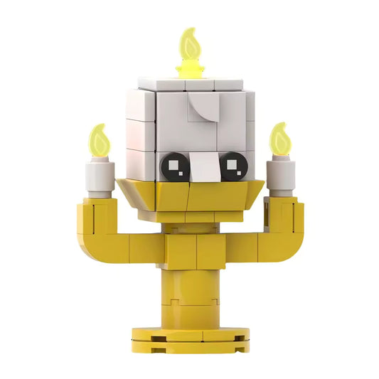 Lumiere BrickHeadz MOC Building Set | Beauty and the Beast | LEGO Compatible