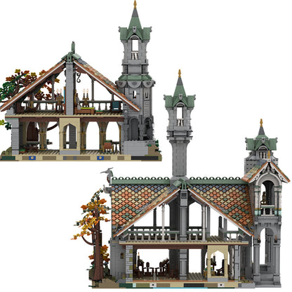 10316 rivendell extension building set | lotr | moc-149444 - 6
