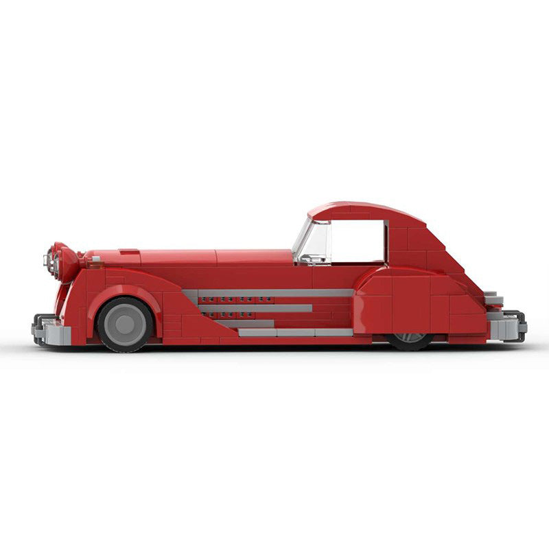 1930s first appearance batmobile building set | moc-65599 - 4