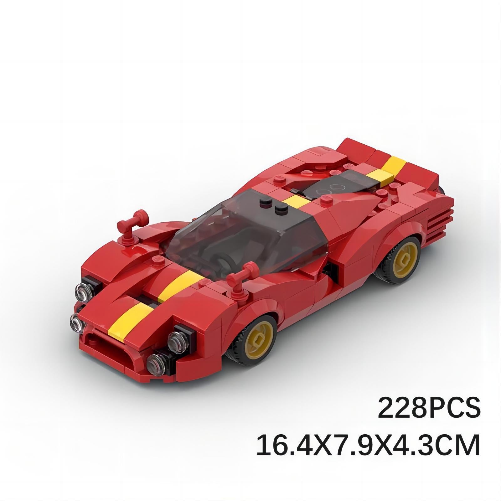 1967 ferrari 330 p4 building set | lego compatible - 3