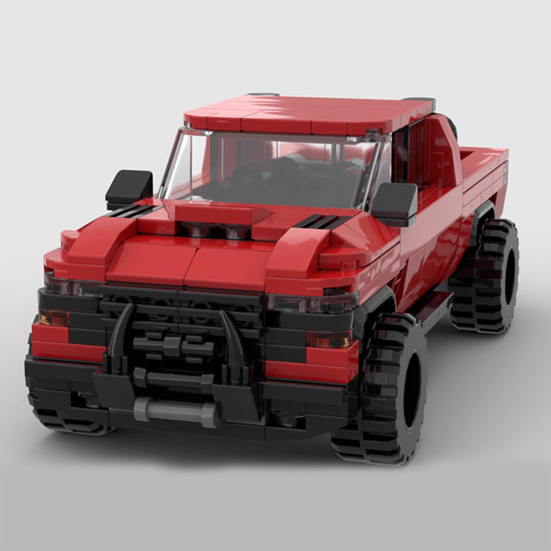 2021 ram 1500 trx with vehicle trailer building set | moc-158848 - 3