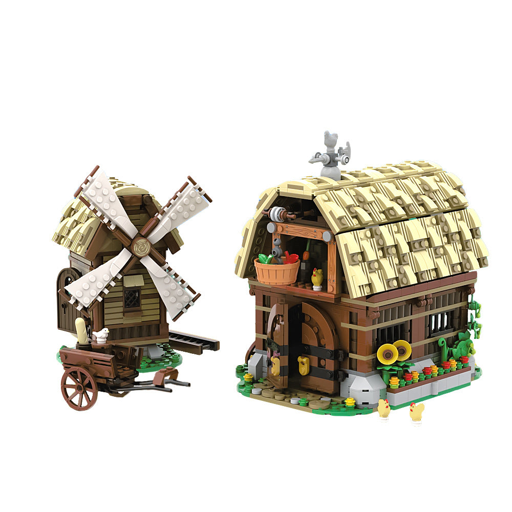 3739 mill village raid remake building set | moc-162111 - 3