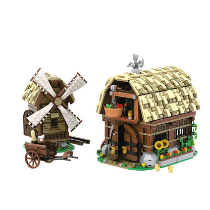 3739 mill village raid remake building set | moc-162111 - 3