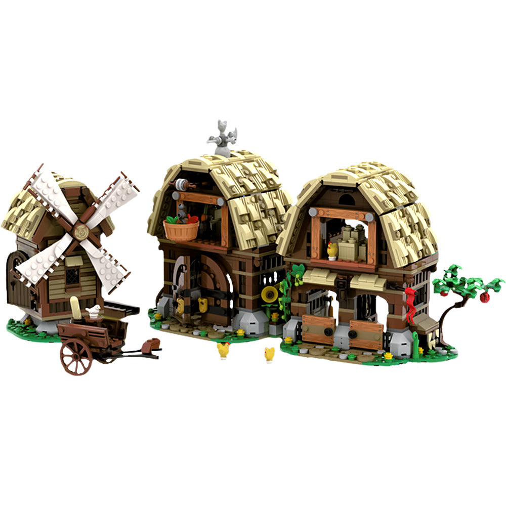 3739 mill village raid remake building set | moc-162111 - 4