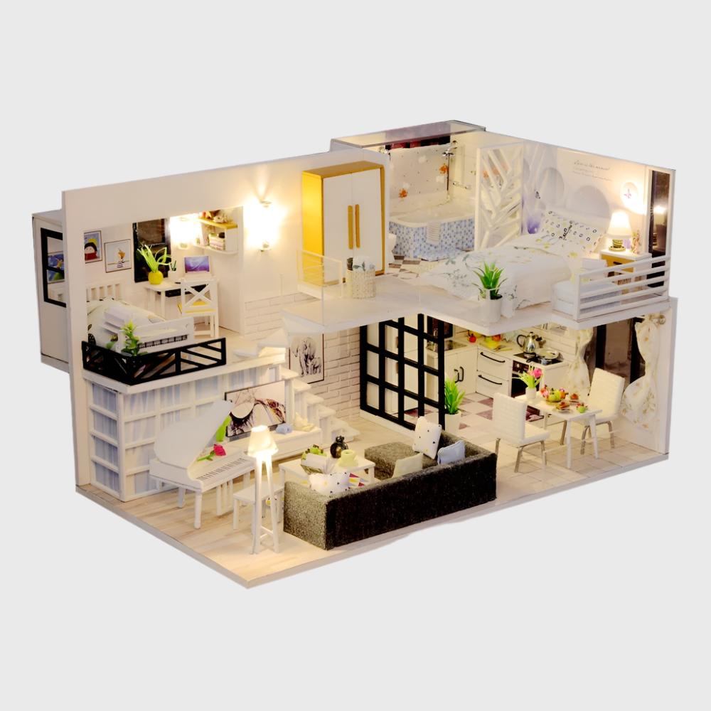 3D Puzzle Toys Mini Wooden House Assemble