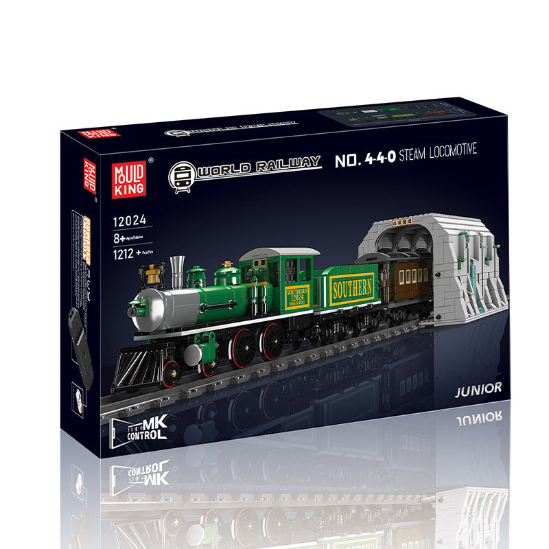 4-4-0 steam locomotive building set - 1212 pcs | mouldking 12024 - 6