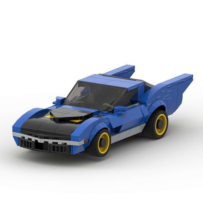 70s inspired batmobile building set | moc-82810 - 1