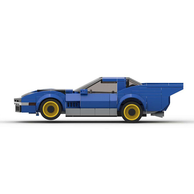 70s inspired batmobile building set | moc-82810 - 4