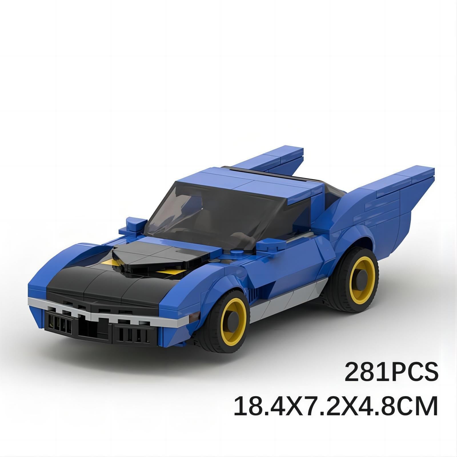 70s inspired batmobile building set | moc-82810 - 6