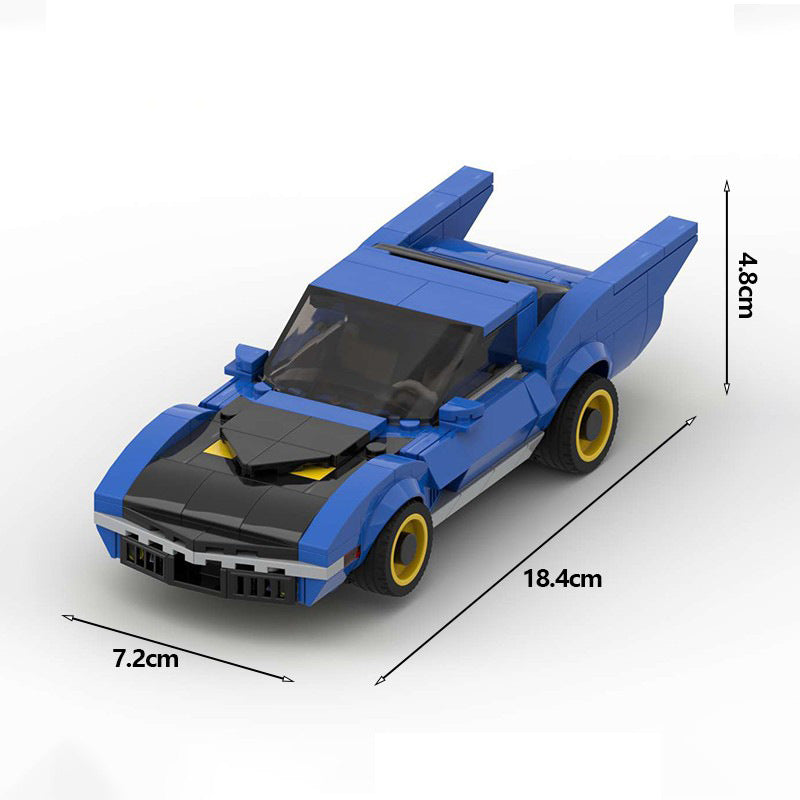 70s inspired batmobile building set | moc-82810 - 7