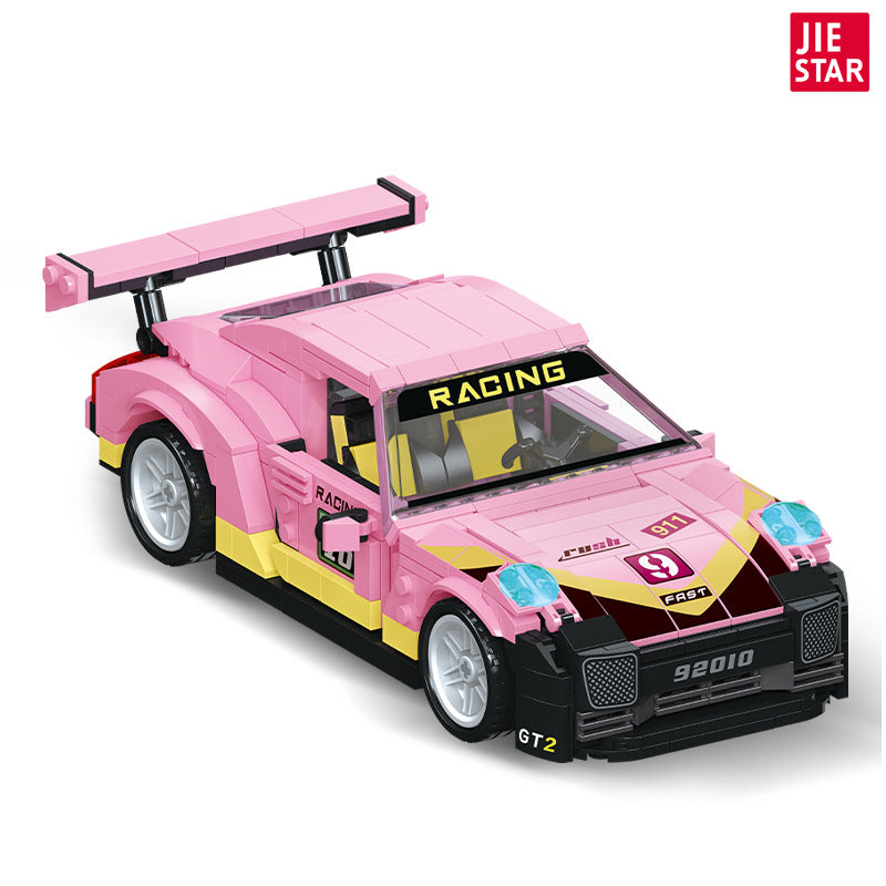 911-gt2 pull back car building block - 520 pcs | jiestar 92010 - 4