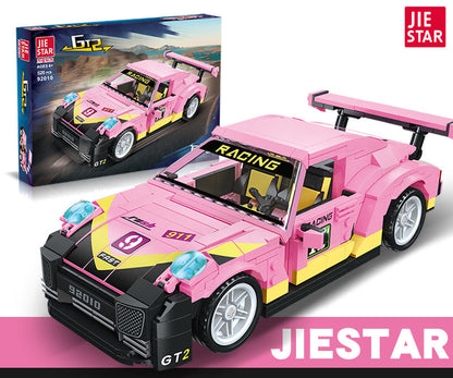 911-gt2 pull back car building block - 520 pcs | jiestar 92010 - 5