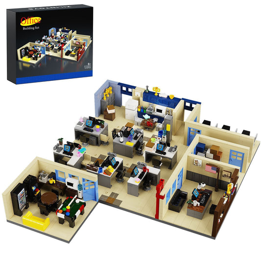 99th precinct building set - brooklyn nine-nine office toy, 1313 pieces - 1