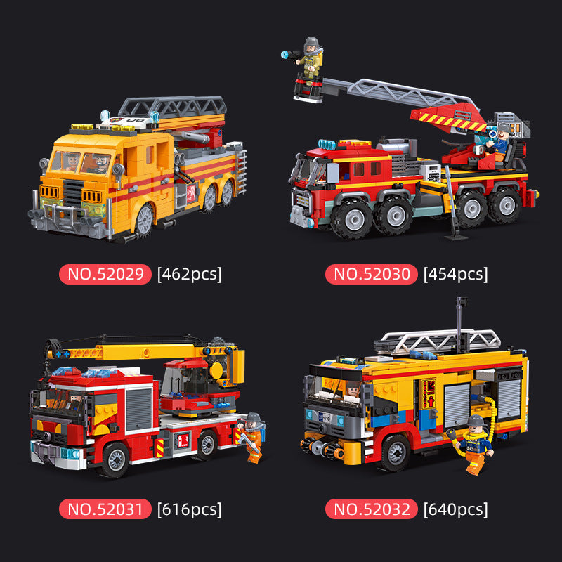 Fire Truck Building Blocks | JIESTAR 52029-52032 2