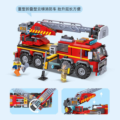 Fire Truck Building Blocks | JIESTAR 52029-52032 3