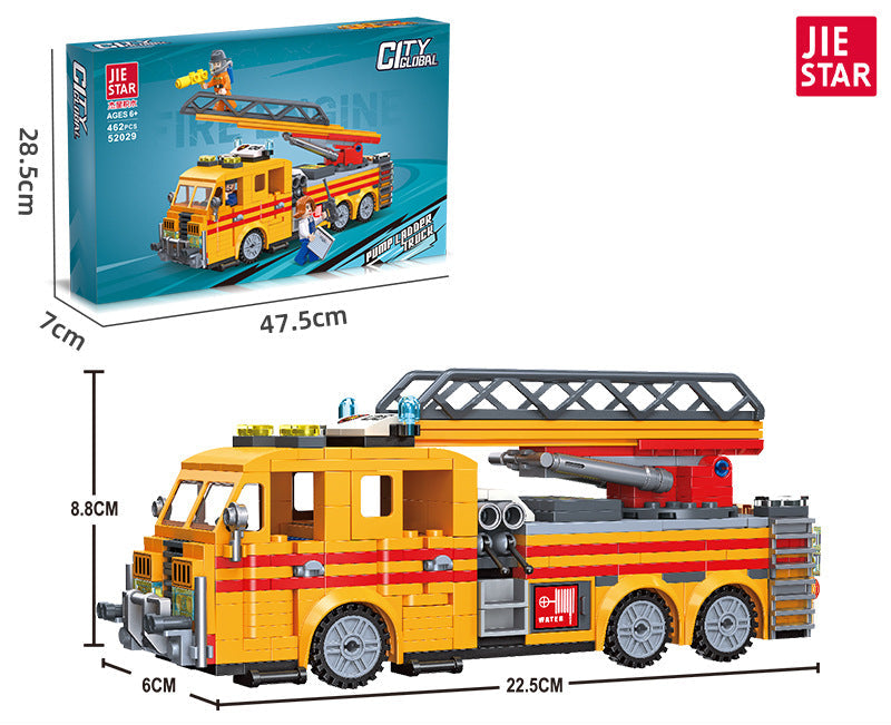 Fire Truck Building Blocks | JIESTAR 52029-52032 5