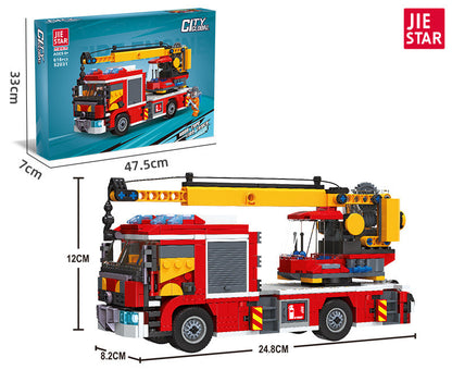 Fire Truck Building Blocks | JIESTAR 52029-52032 7