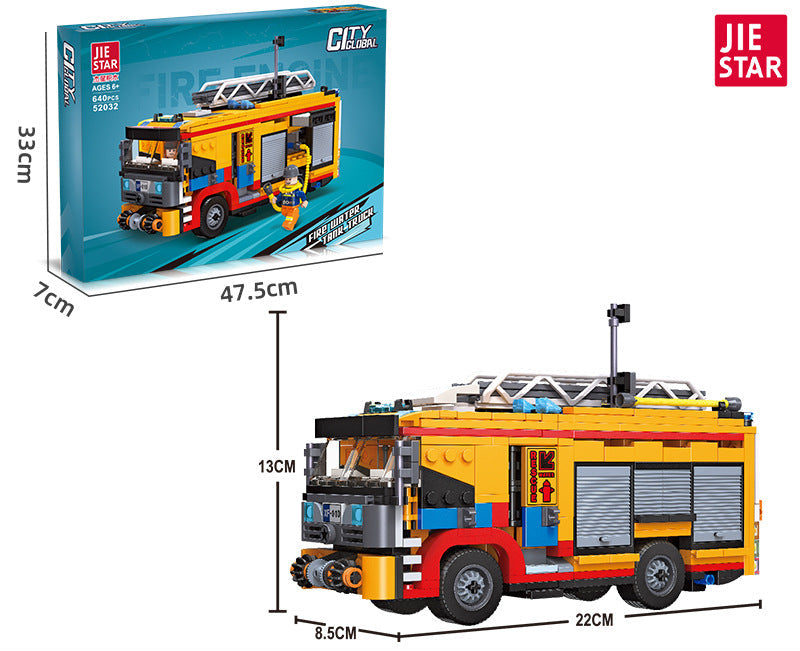 Fire Truck Building Blocks | JIESTAR 52029-52032 8