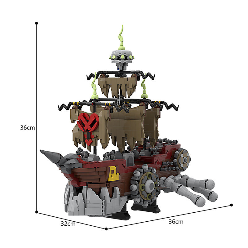 MOC-159076 Pirate Ship Gummi Heartless from Kingdom Hearts II - 2487 pcs - 3