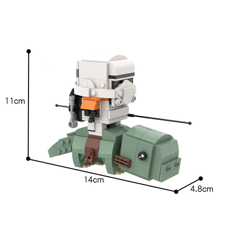 MOC-53560 Sandtrooper on Dewback Brickheadz - 266 pcs - 1