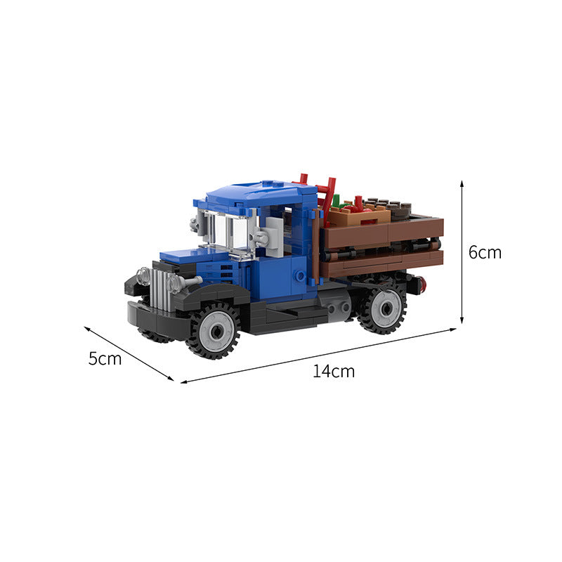 MOC-5823 1930s Delivery / Farm Truck - Fit Winter Village Cider - 211 pcs - 3