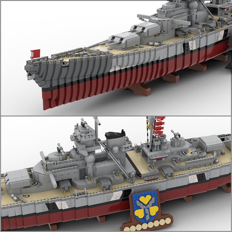 MOC-84840 Battleship Bismarck - German Ship Of The Second World War - 3