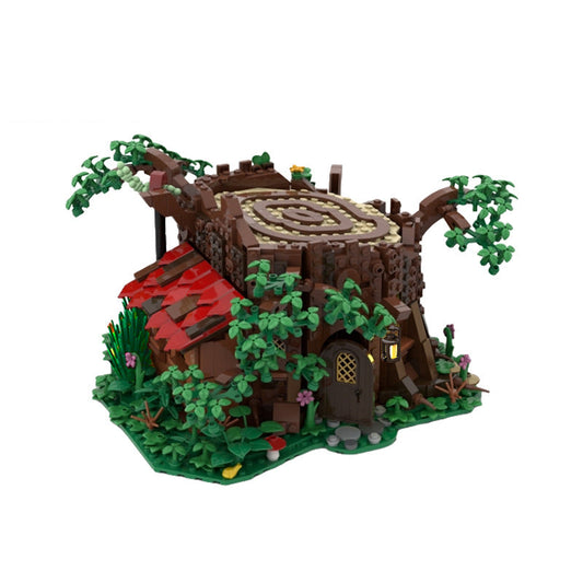 MOC-98101 Fairy Cottage Hidden In A Tree Trunk - 1383 pcs - 5