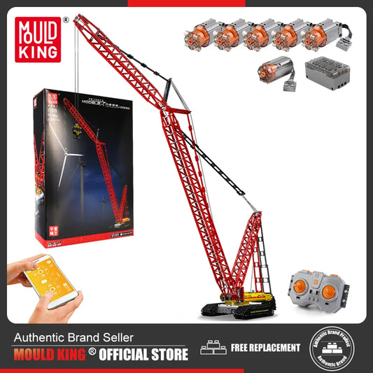 MOULD KING 17015 Technical Crawler Crane Building Blocks - 4318 pcs - 1