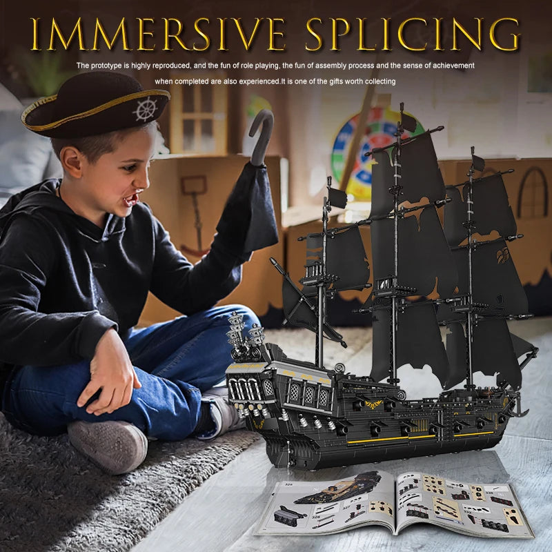 Pirate Flying Dutchmans Boat Construction Kit - Mould King - 5