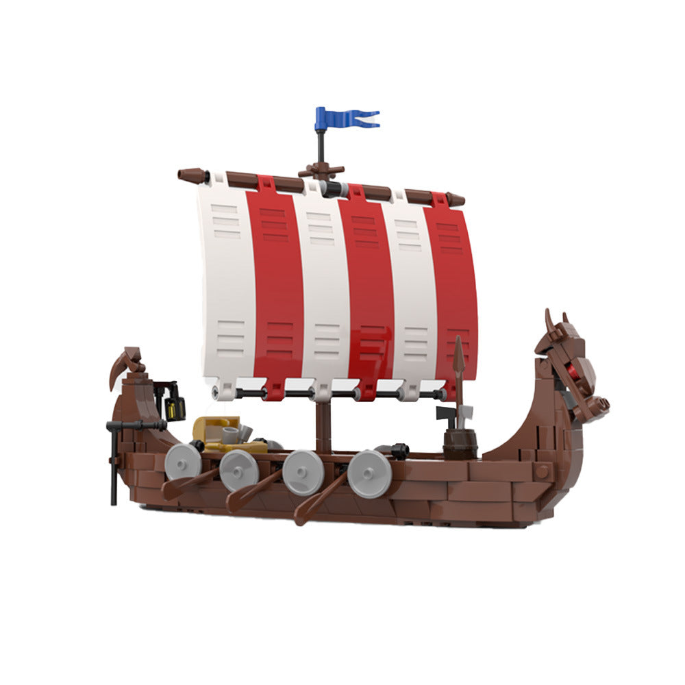 Viking & Medieval Ship MOC Building Sets