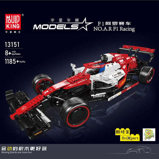 a.r f1 racing car building set - 1185 pcs | mouldking 13151 - 1