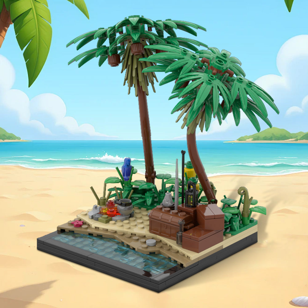 a tropical island beach building set | moc-213251 - 1