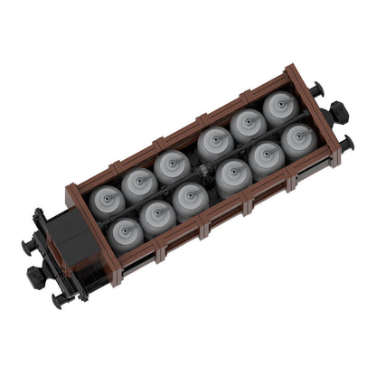 acid carrying wagon with brakeman's cab building set | moc-133884 - 2