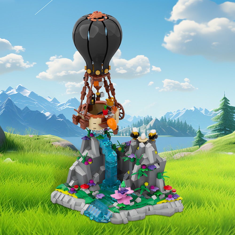 air balloon diorama building set | moc-188553 - 1