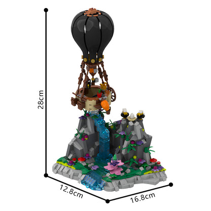 air balloon diorama building set | moc-188553 - 3
