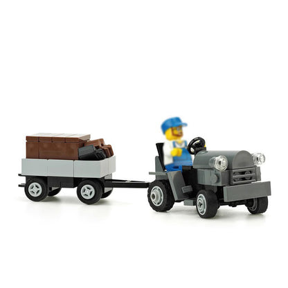 aircraft tow tractor building set | moc-10031 - 2