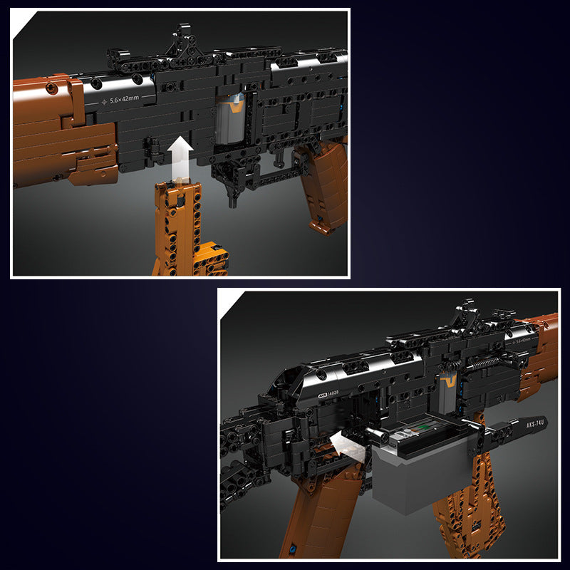 ak74 rifle building kit - 1418 pcs | mouldking 14020 - 4