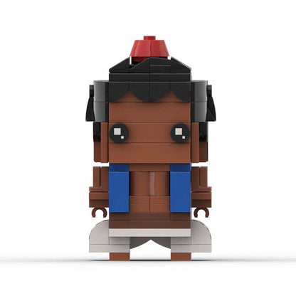 aladdin brickheadz building set | moc arabian nights | lego-compatible - 5