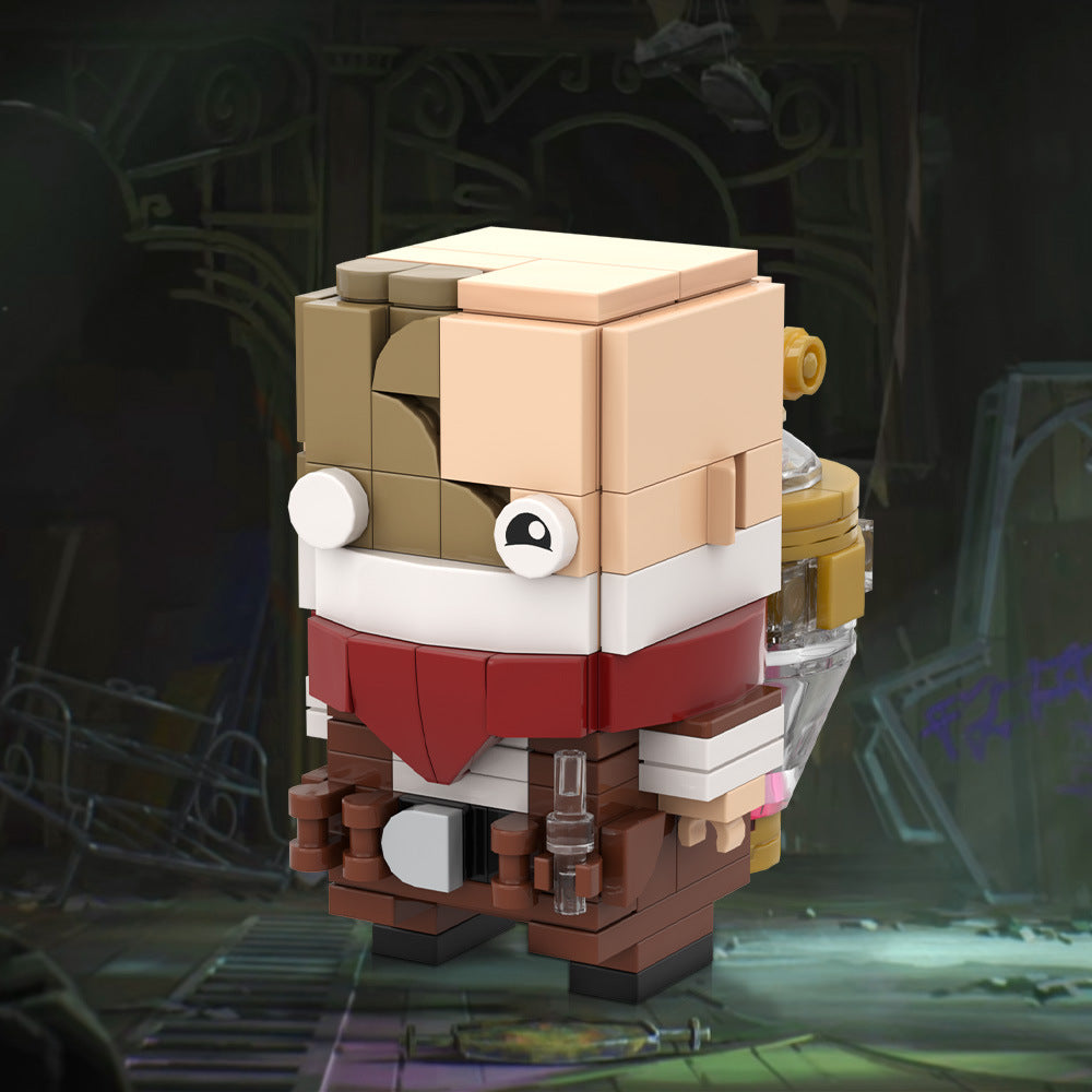 alchemist brickheadz building set | league of legends | lego compatible - 1