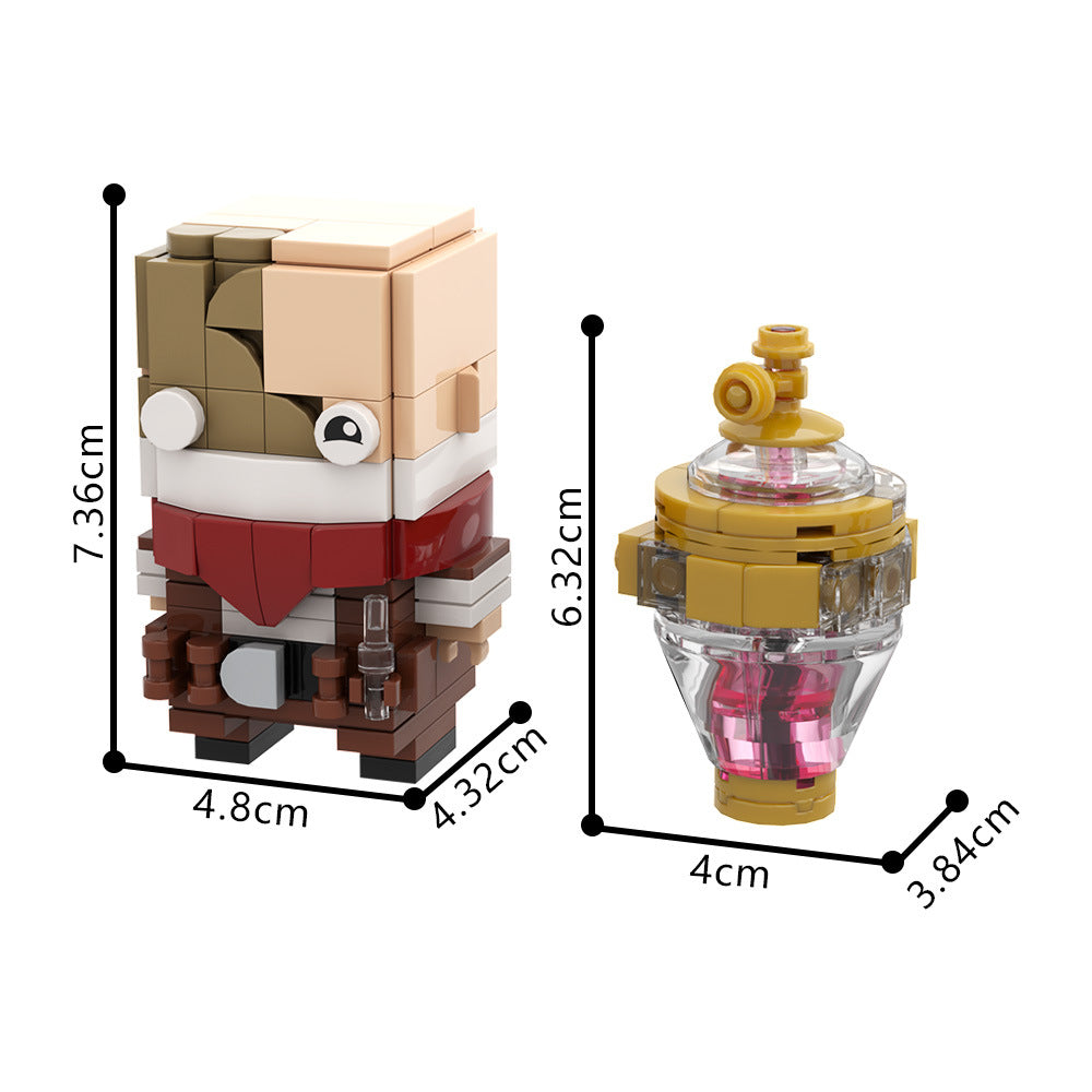 alchemist brickheadz building set | league of legends | lego compatible - 4