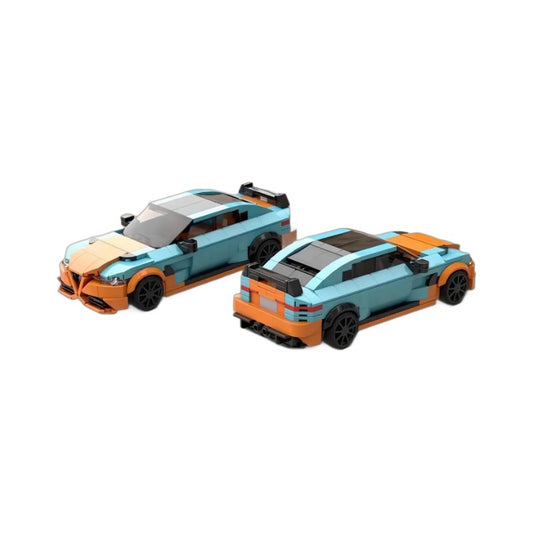 alfa romeo giulia gtam building set - gulf livery | moc-109253 - 2